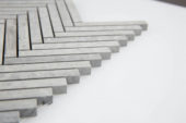 .5X4 Wooden Silver Herringbone Mosaic | Arley Wholesale