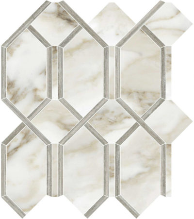 Amalfi Calacatta Polished Modella Mosaic