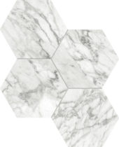 Milano Statuario Polished 6" Hex Mosaic | Arley Wholesale