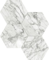 Milano Statuario Polished 6" Hex Mosaic | Arley Wholesale