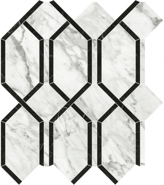 Milano Statuario Polished Modella Mosaic | Arley Wholesale