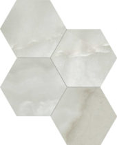 Sorrento Onyx Honed 6" Hex Mosaic | Arley Wholesale