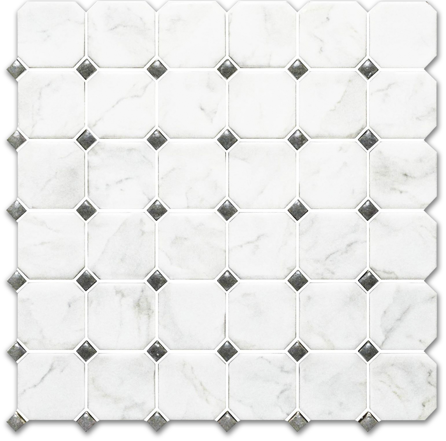 11.8X11.8 Ottagona Mosaic | Qualis Ceramica | Luxury Tile and Vinyl at affordable prices